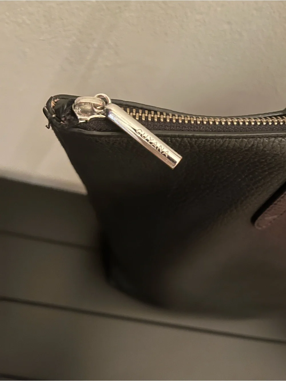 Cuyana - Tall Pebbled Black Leather Zippered Tote Bag - GUC - Picture 5 of 10